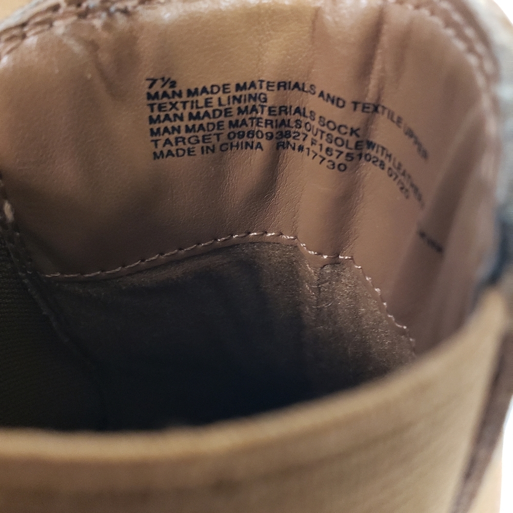 Universal Thread Amelia Booties Wedge Brown Sz 7.5 - image 5